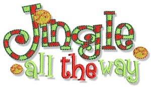 Picture of Jingle All The Way Machine Embroidery Design