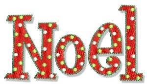 Picture of Christmas Noel Machine Embroidery Design