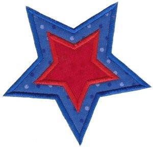 Picture of Applique Star Machine Embroidery Design