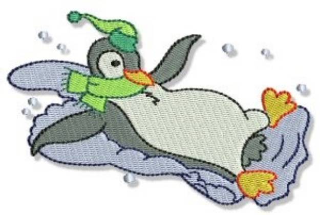 Picture of Snow Penguin Machine Embroidery Design