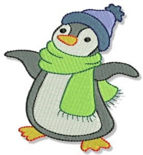 Picture of Winter Penguin Machine Embroidery Design