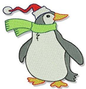 Picture of Xmas Penguin Machine Embroidery Design