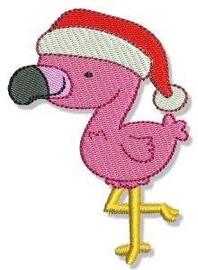 Picture of Christmas Flamingo Machine Embroidery Design