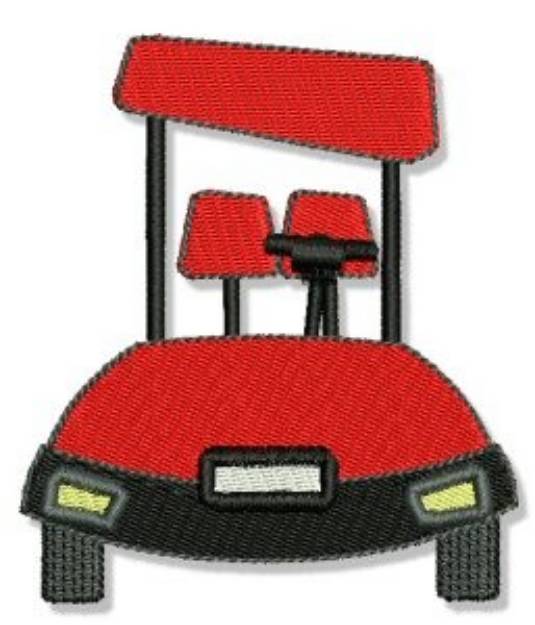 Picture of Golf Car Machine Embroidery Design