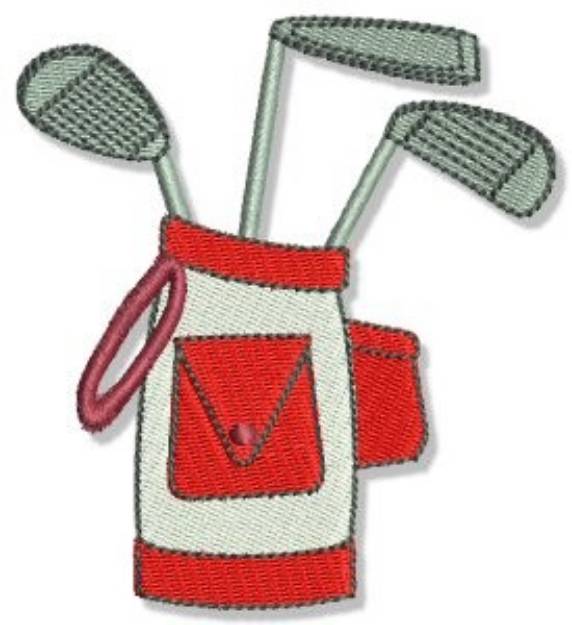 Picture of Golf Cllubs Machine Embroidery Design