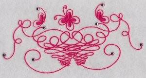 Picture of Swirled Butterflies Machine Embroidery Design