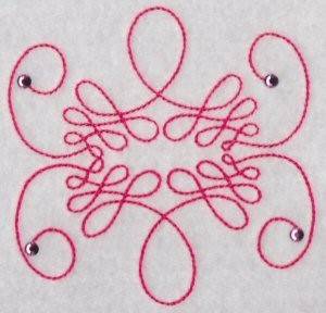 Picture of Swirled Decor Machine Embroidery Design