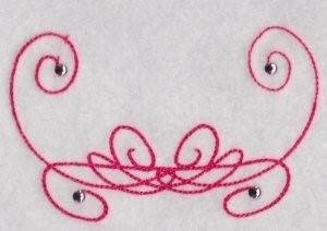 Picture of Curly Decoration Machine Embroidery Design