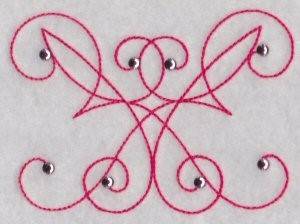 Picture of Curly Deocr Machine Embroidery Design