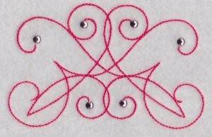 Picture of Swirly Decoration Machine Embroidery Design
