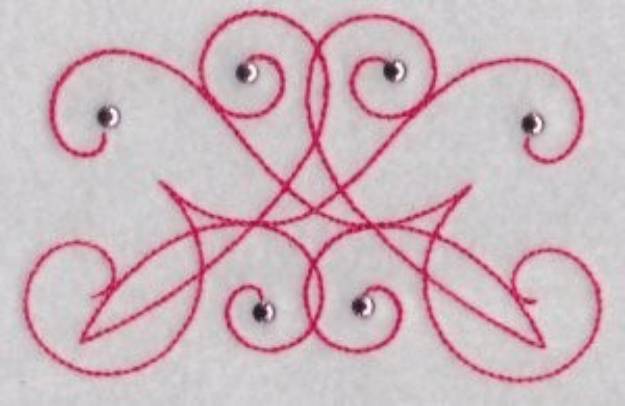 Picture of Swirly Decoration Machine Embroidery Design