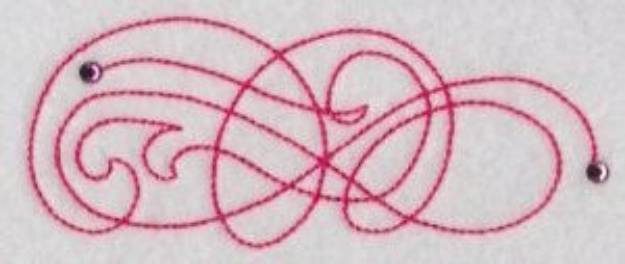 Picture of Curly Decoration Machine Embroidery Design