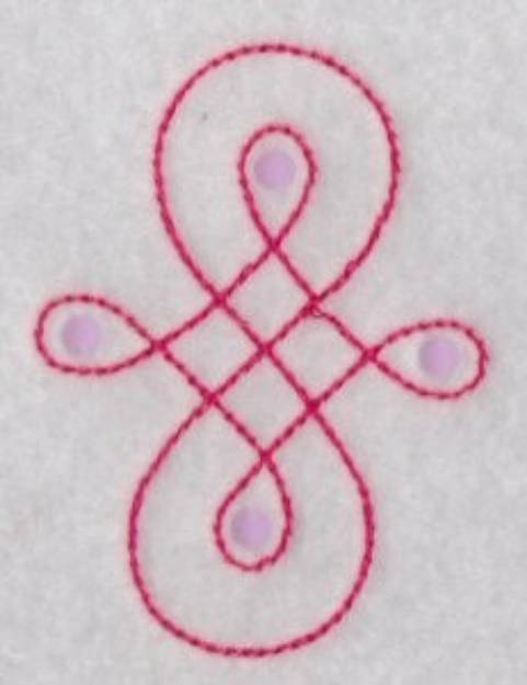 Picture of Curly Flourish Machine Embroidery Design