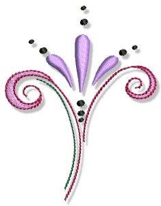 Picture of Swirly Flourish Machine Embroidery Design