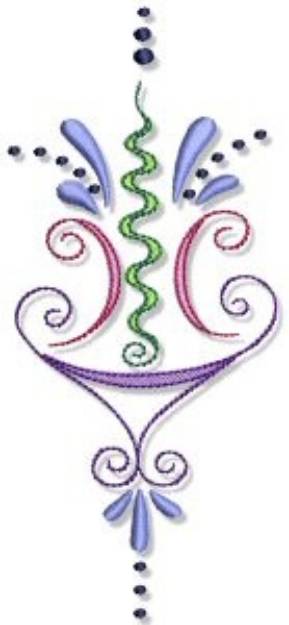 Picture of Swirl Decoration Machine Embroidery Design