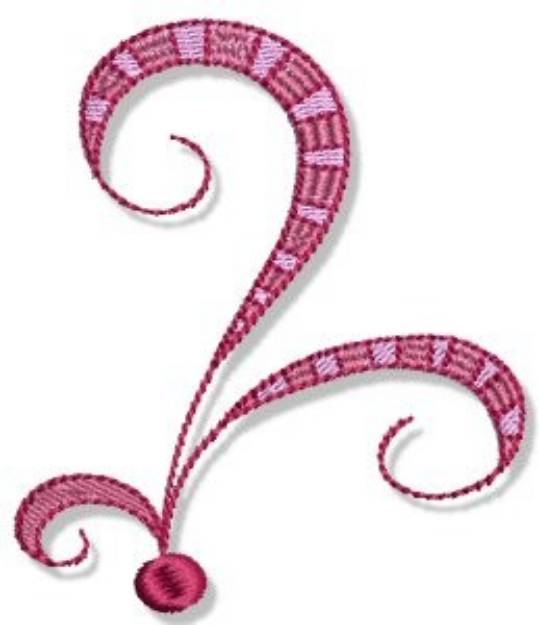 Picture of Pink Swirls Machine Embroidery Design