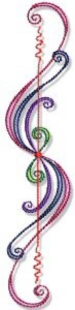 Picture of Swirly Lines Machine Embroidery Design