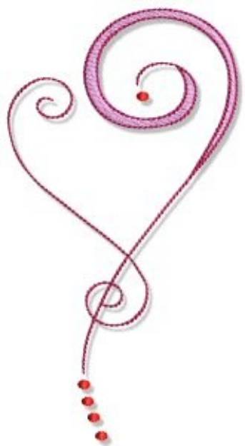 Picture of Swirly Curl Machine Embroidery Design