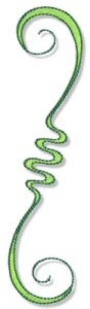 Picture of Curly Decor Machine Embroidery Design