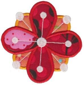 Picture of Applique Blossom Machine Embroidery Design