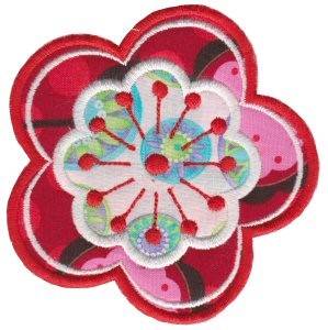 Picture of Applique Blooms Machine Embroidery Design
