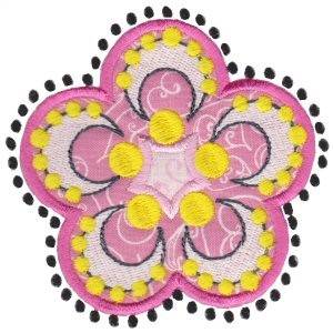 Picture of Applique Flowers Machine Embroidery Design