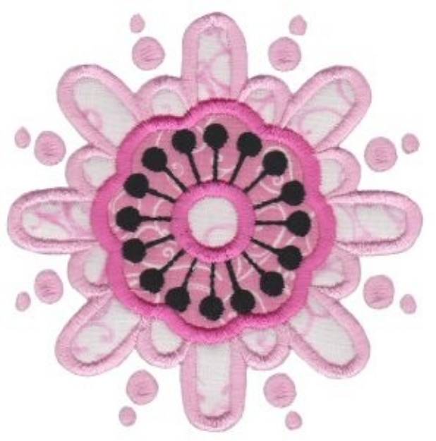 Picture of Bloom Applique Machine Embroidery Design