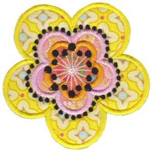 Picture of Applique Floral Machine Embroidery Design
