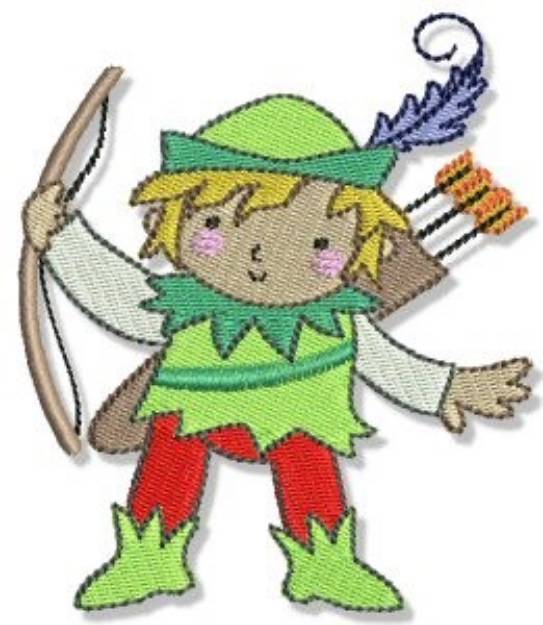 Picture of Robin Hood Boy Machine Embroidery Design