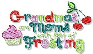 Picture of Moms With Frosting Machine Embroidery Design