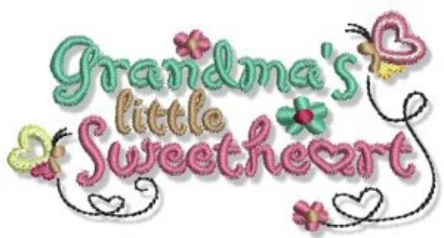 Picture of Grandmas Sweetheart Machine Embroidery Design