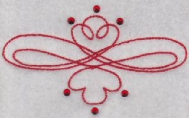 Picture of Swirled Decor Machine Embroidery Design