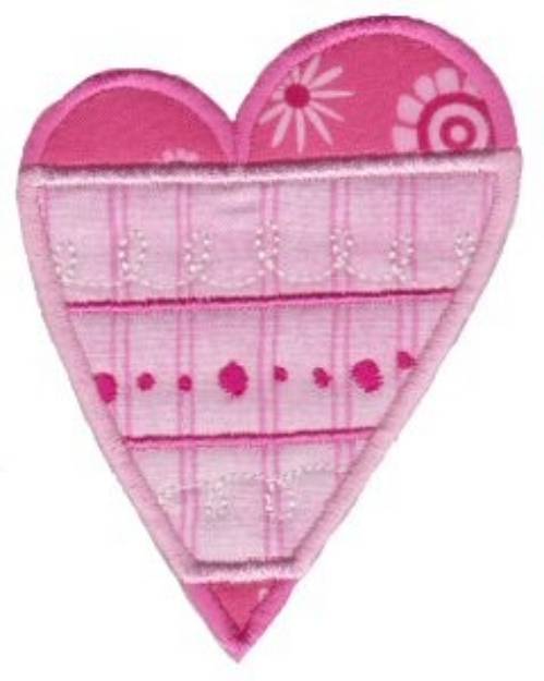 Picture of Hearts Applique Machine Embroidery Design