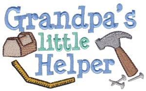 Picture of Grandpas Helper Machine Embroidery Design