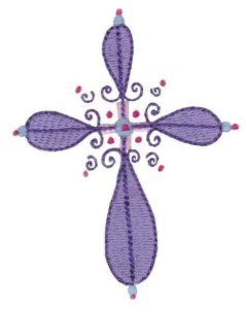 Picture of Fancy Cross Machine Embroidery Design