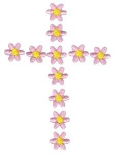 Picture of Daisy Cross Machine Embroidery Design