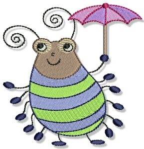 Picture of Cartoon Beetle Machine Embroidery Design