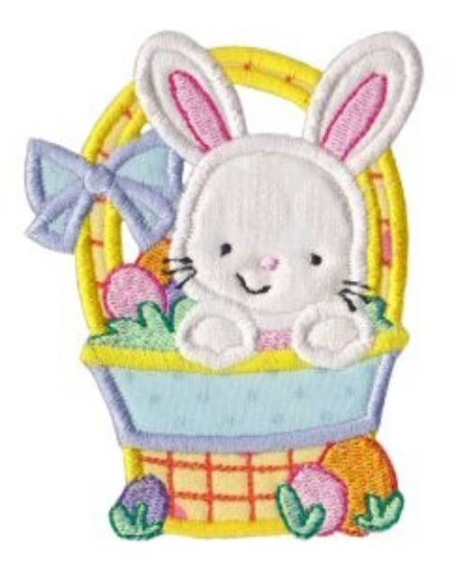 Picture of Easter Basket Applique Machine Embroidery Design