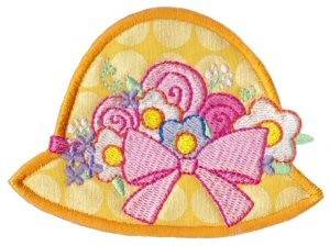 Picture of Easter Bonnet Applique Machine Embroidery Design