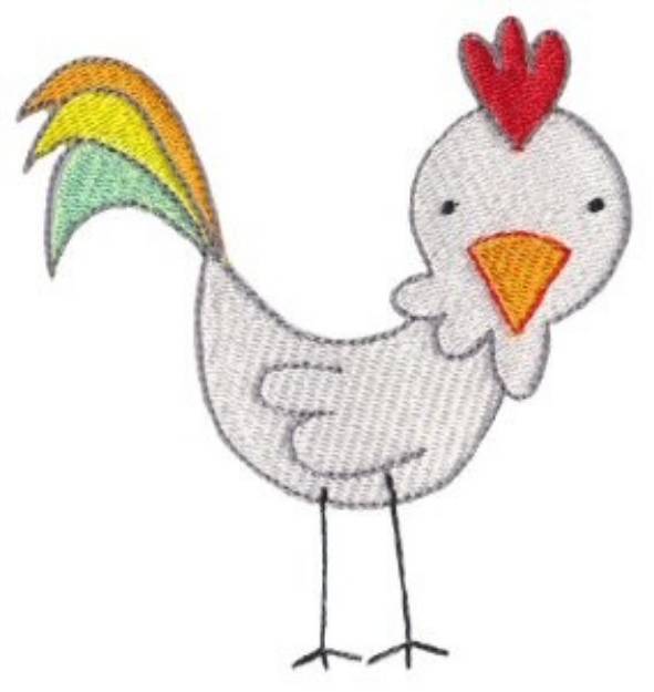 Picture of Old MacDonald Chicken Machine Embroidery Design