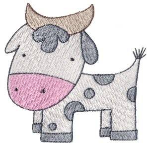 Picture of Old MacDonald Cow Machine Embroidery Design