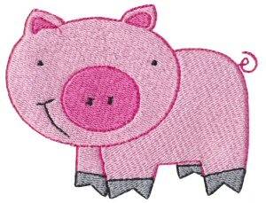 Picture of Old MacDonald Pig Machine Embroidery Design