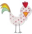 Picture of Old MacDonald Chicken Applique Machine Embroidery Design