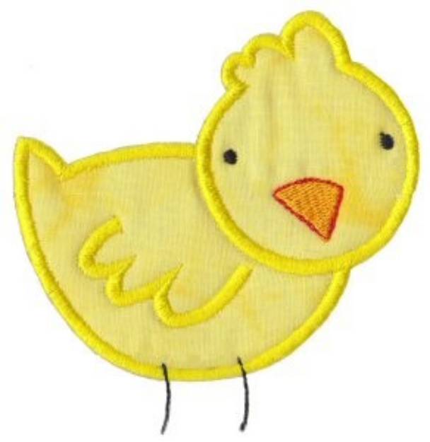 Picture of Old MacDonald Chick Applique Machine Embroidery Design