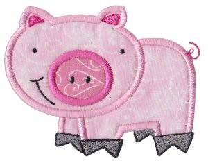 Picture of Old MacDonald Pig Machine Embroidery Design
