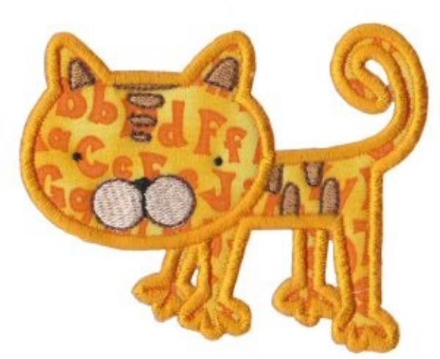 Picture of Old MacDonald Cat Applique Machine Embroidery Design