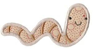 Picture of Old MacDonald Worm Applique Machine Embroidery Design