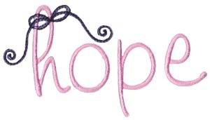 Picture of Have Hope Machine Embroidery Design