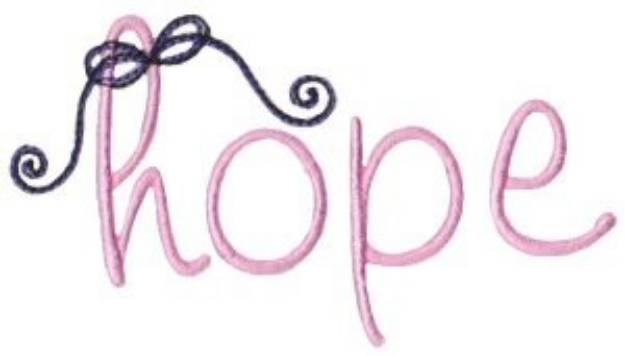Picture of Have Hope Machine Embroidery Design