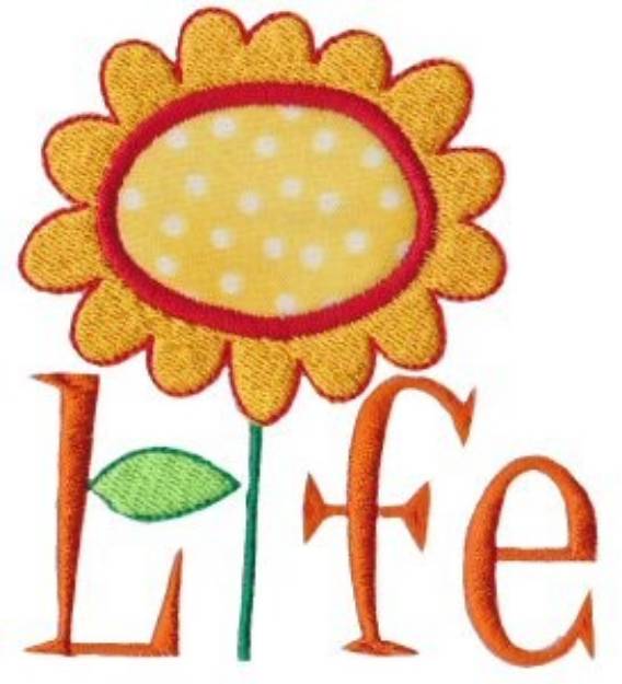 Picture of Beautiful Life Machine Embroidery Design